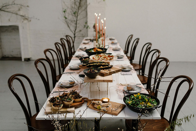 свадьба в стиле минимализм, свадебное меню в стиле минимализм 