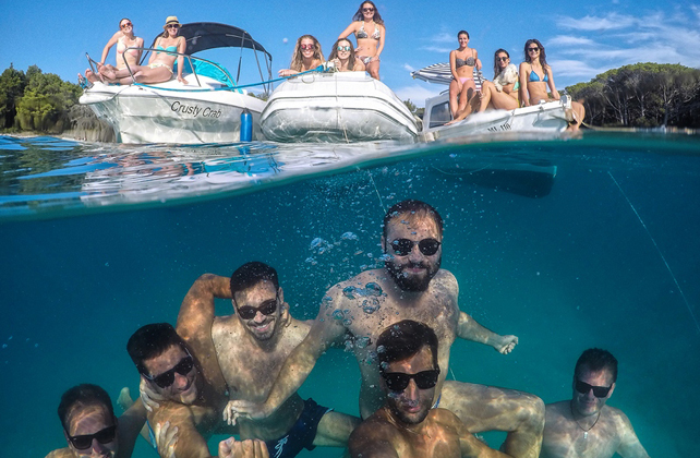 совместный мальчишник+девичник на пляже