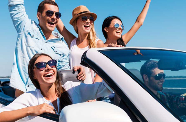 совместный мальчишник+девичник, путешествие на машине