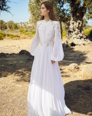 Современная богиня: свадебная коллекция Costarellos осень 2020 