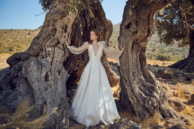 Современная богиня: свадебная коллекция Costarellos осень 2020 