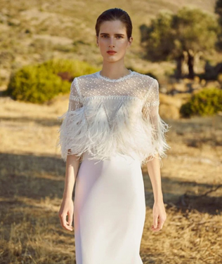 Современная богиня: свадебная коллекция Costarellos осень 2020 