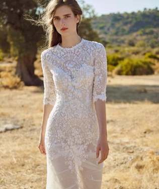 Современная богиня: свадебная коллекция Costarellos осень 2020 