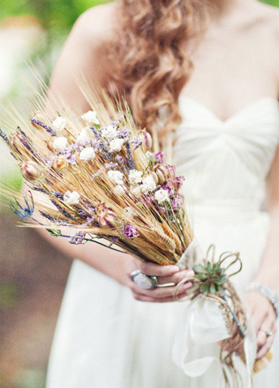 сухоцветы на свадьбе, букет невесты с сухоцветами 