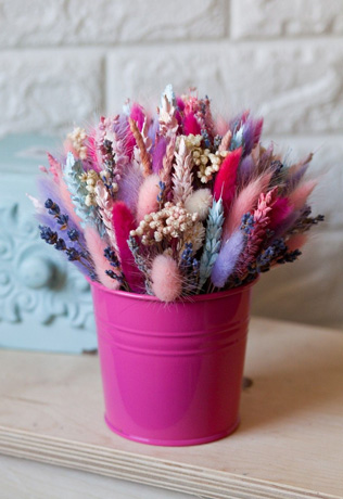 сухоцветы на свадьбе, лагурус в декоре свадьбы 