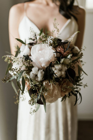 сухоцветы на свадьбе, хлопок в декоре свадьбы 