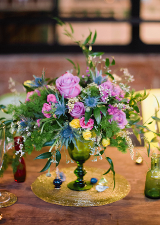 сухоцветы на свадьбе, эрингиум в декоре свадьбы 