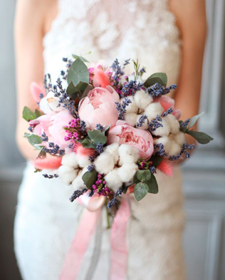 сухоцветы на свадьбе, букет невесты с сухоцветами 