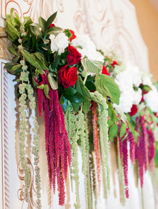 сухоцветы на свадьбе, амарант в декоре свадьбы 