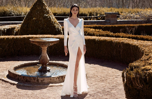 тренды свадебных платьев 2020, свадебное платье в голливудском стиле 