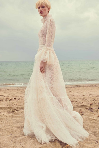 тренды свадебных платьев 2020, свадебное платье с пышными рукавами 