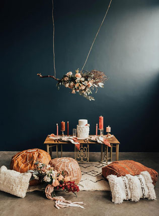 свадьба в стиле modern boho, декор в стиле moho 