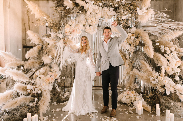 свадьба в стиле modern boho, декор в стиле moho 