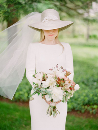 невеста в шляпе, свадебная соломенная шляпа 