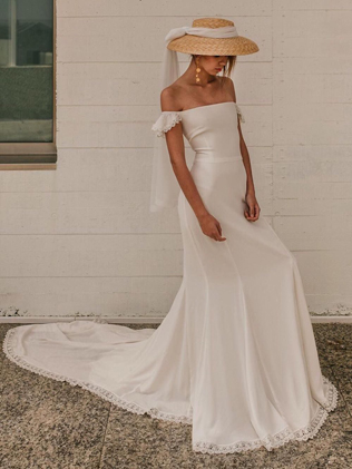 невеста в шляпе, свадебная соломенная шляпа 