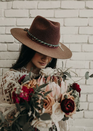 невеста в шляпе, свадебная шляпа-федора 