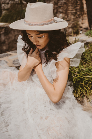 невеста в шляпе, свадебная шляпа-федора 