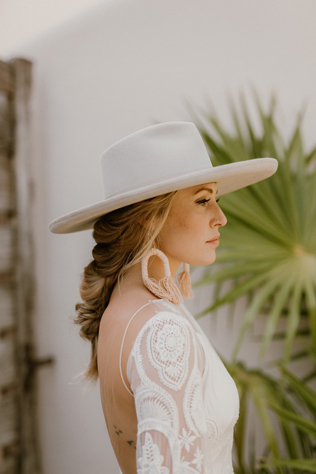 невеста в шляпе, свадебная шляпа-федора 