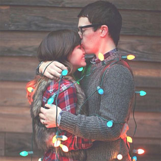 романтическая фотосессия зимой