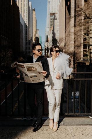 Главный свадебный аксессуар на весну-лето 2022: солнечные очки 