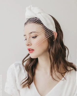 образ невесты 2022, свадебный тюрбан 