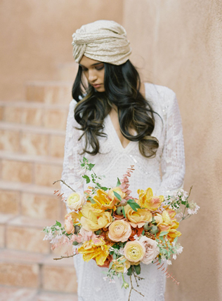 образ невесты 2022, свадебный тюрбан 