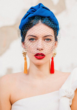 образ невесты 2022, свадебный тюрбан 