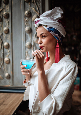 образ невесты 2022, свадебный тюрбан 