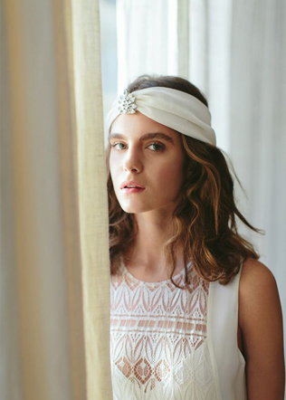 образ невесты 2022, свадебный тюрбан 