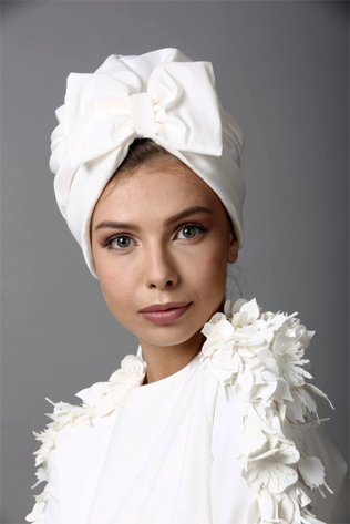 образ невесты 2022, свадебный тюрбан 