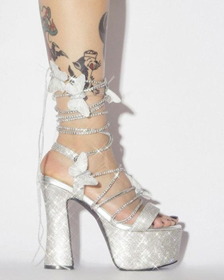 Свадебные туфли на платформе для модных невест 