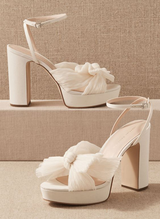 Свадебные туфли на платформе для модных невест 