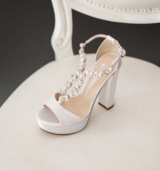 Свадебные туфли на платформе для модных невест 