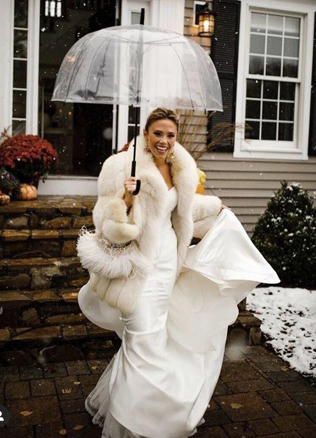 Образ невесты: как не замерзнуть на свадьбе зимой 