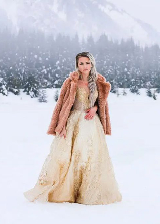 Образ невесты: как не замерзнуть на свадьбе зимой 