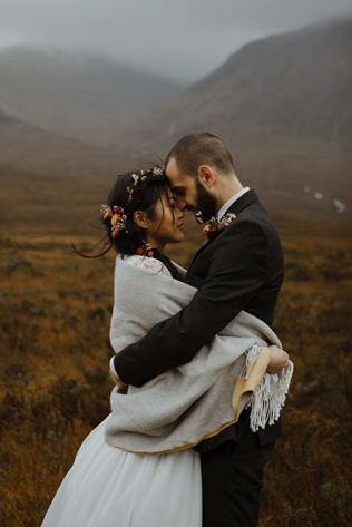 Образ невесты: как не замерзнуть на свадьбе зимой 