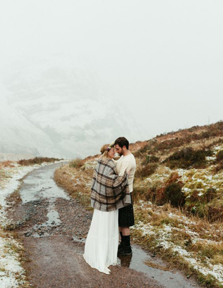 Образ невесты: как не замерзнуть на свадьбе зимой 