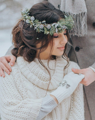 зимняя свадьба, романтичная свадьба зимой