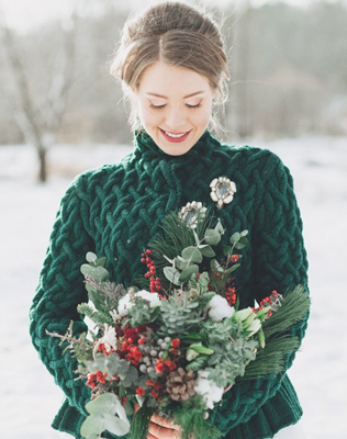 зимняя свадьба, идеи для вязаной свадьбы