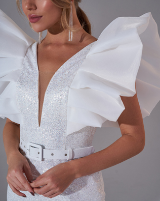 Короткие свадебные платья: трендовые фасоны 