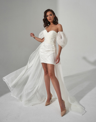 Короткие свадебные платья: трендовые фасоны