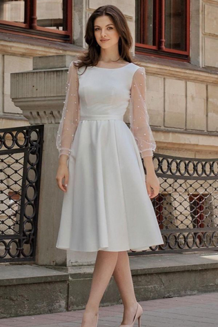 Минимализм в стиле: простые свадебные платья 2023 