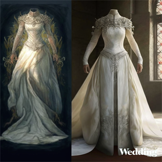 Как выглядят свадебные платья от искусственного интеллекта: эксперимент The-Wedding  