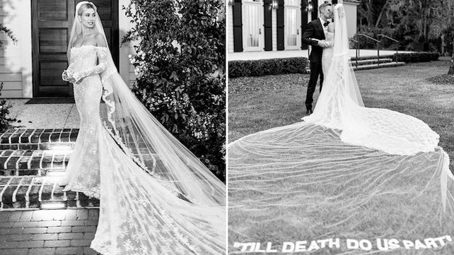 Хейли Бибер в Virgil Abloh