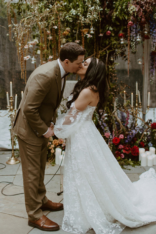 Свадьба в стиле бохо в цветочном саду 