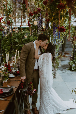 Свадьба в стиле бохо в цветочном саду 