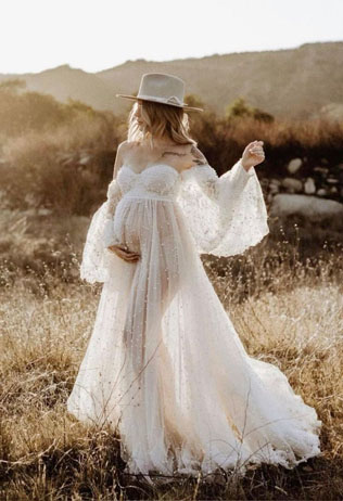 Как выбрать свадебное платье для беременной: основные советы 