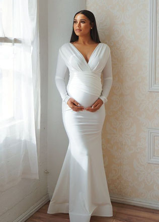 Как выбрать свадебное платье для беременной: основные советы 