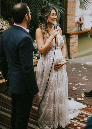 Как выбрать свадебное платье для беременной: основные советы 