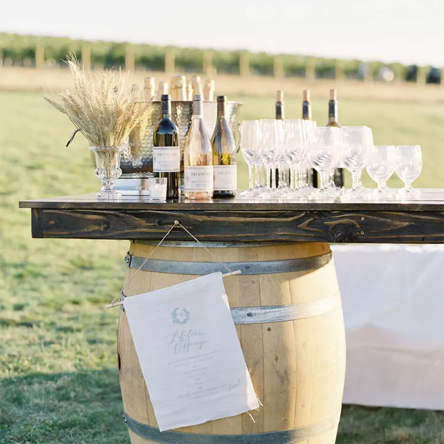 Свадебная еда и напитки